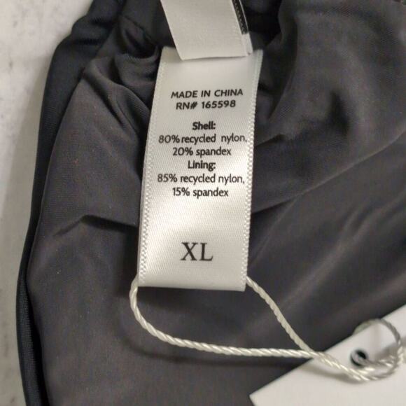 NWT Andie Black Symi Bikini Top Ruched Adjustable Straps Womens Swimwear XL - Picture 6 of 9